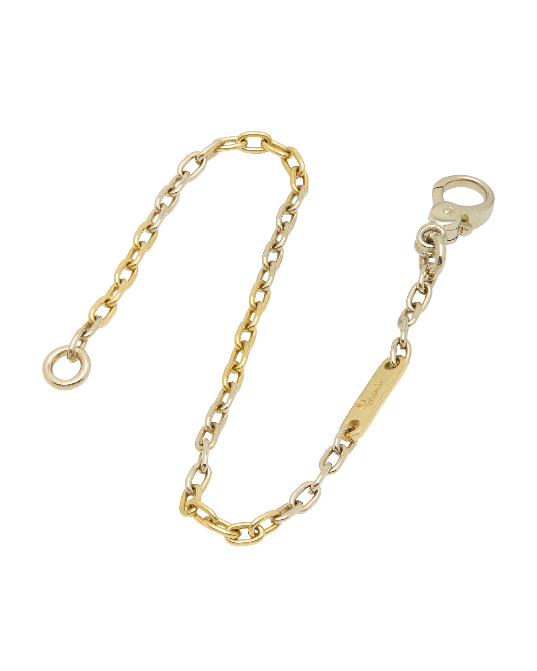 Bracciale pomellato oro gialloe bianco 18 kt-2