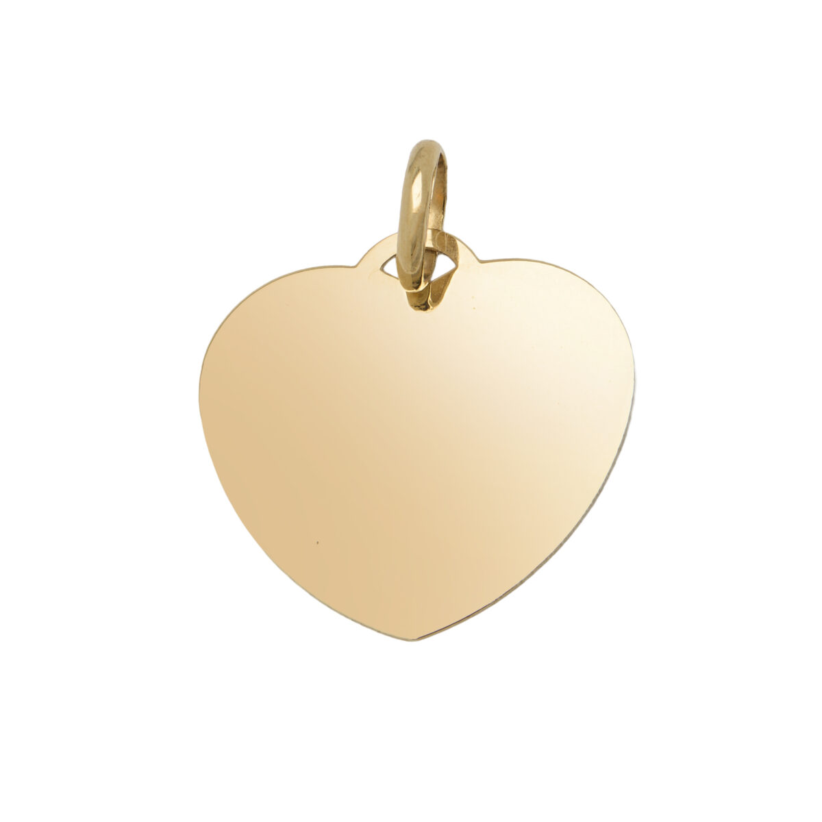 Ciondolo cuore in oro giallo 18 kt