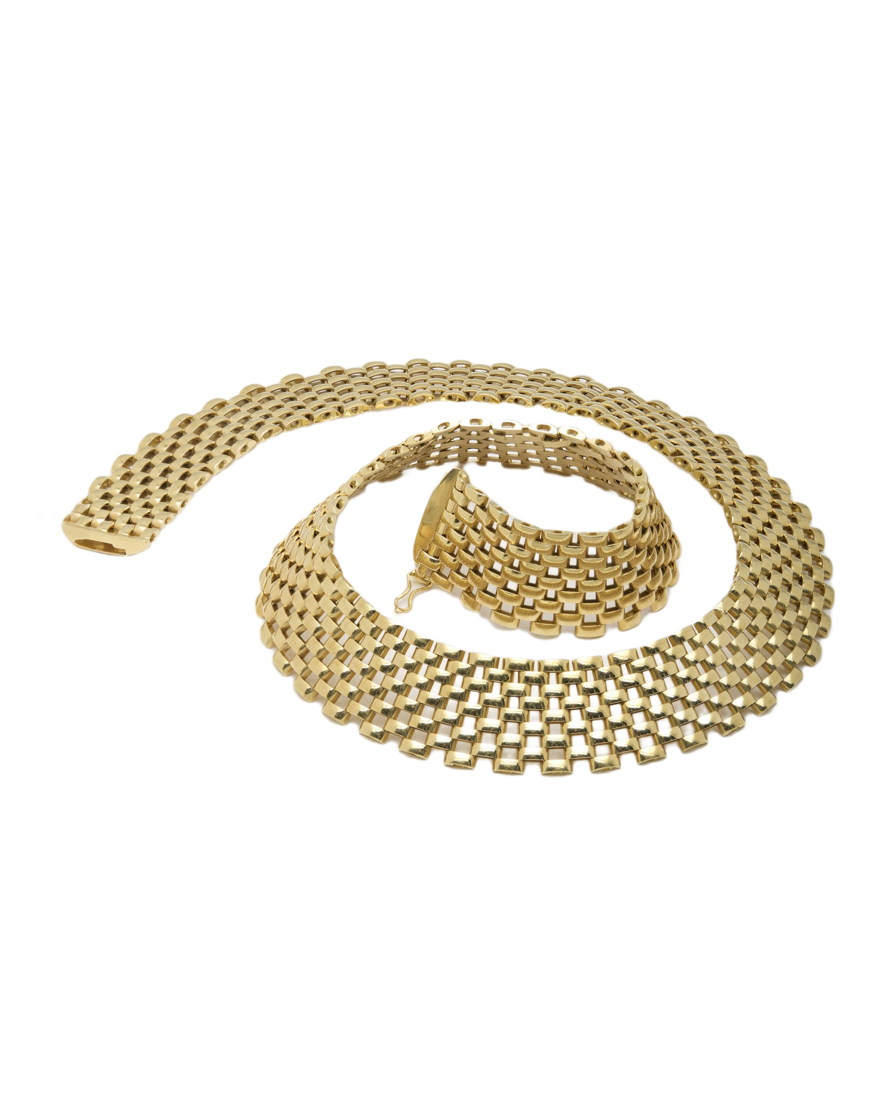 GIROCOLLO MAGLIA PANTHER ORO GIALLO 18 KT-2