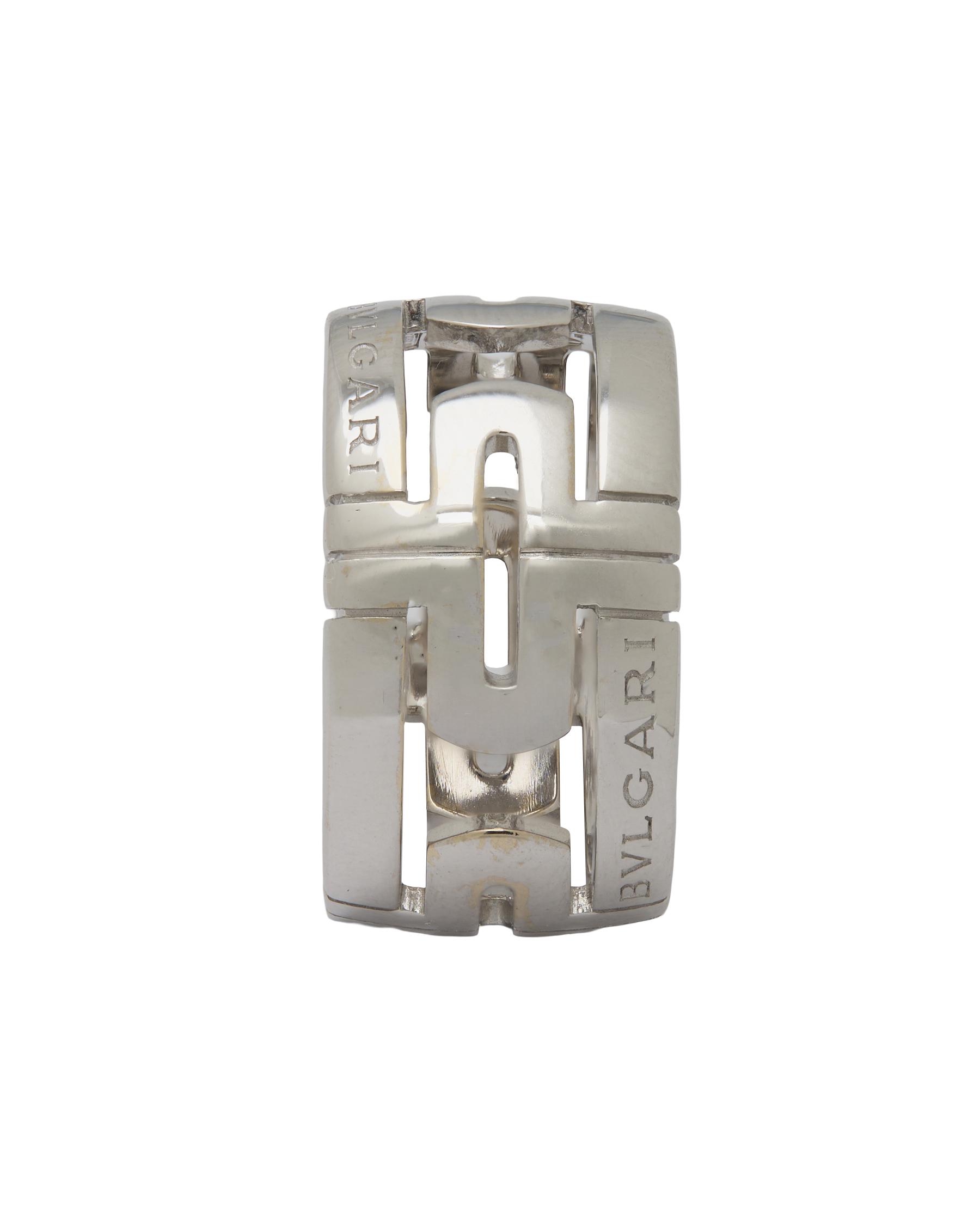 Anello bulgari parentesi in oro bianco 18 kt-3