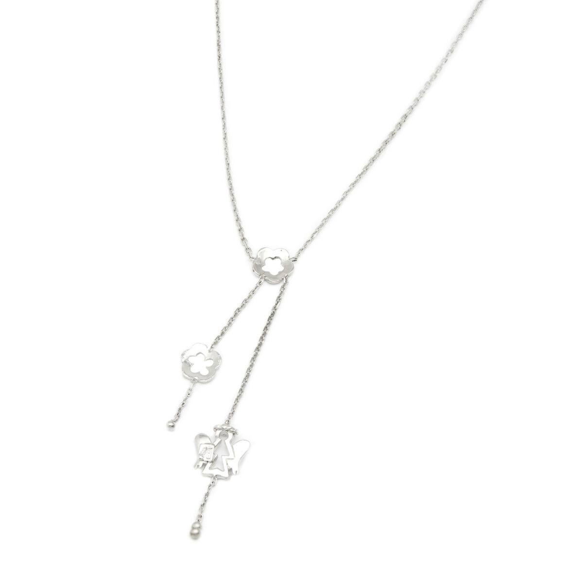 collana oro bianco con angioletto (1)