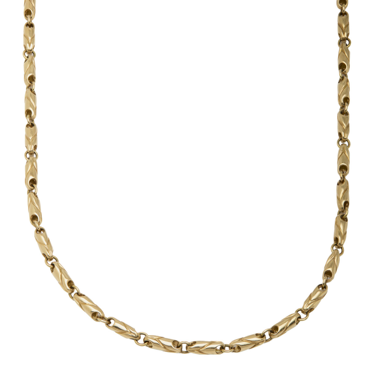 COLLANA BULGARI MAGLIA CHICCO SPIGA IN ORO GIALLO-1