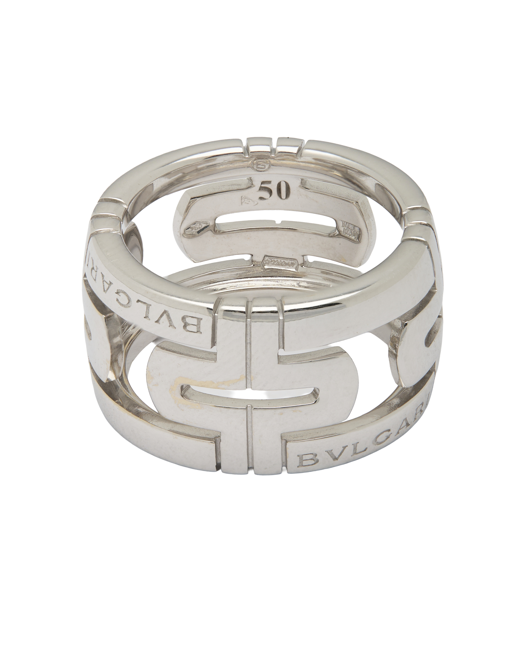 Anello bulgari parentesi in oro bianco 18 kt-2