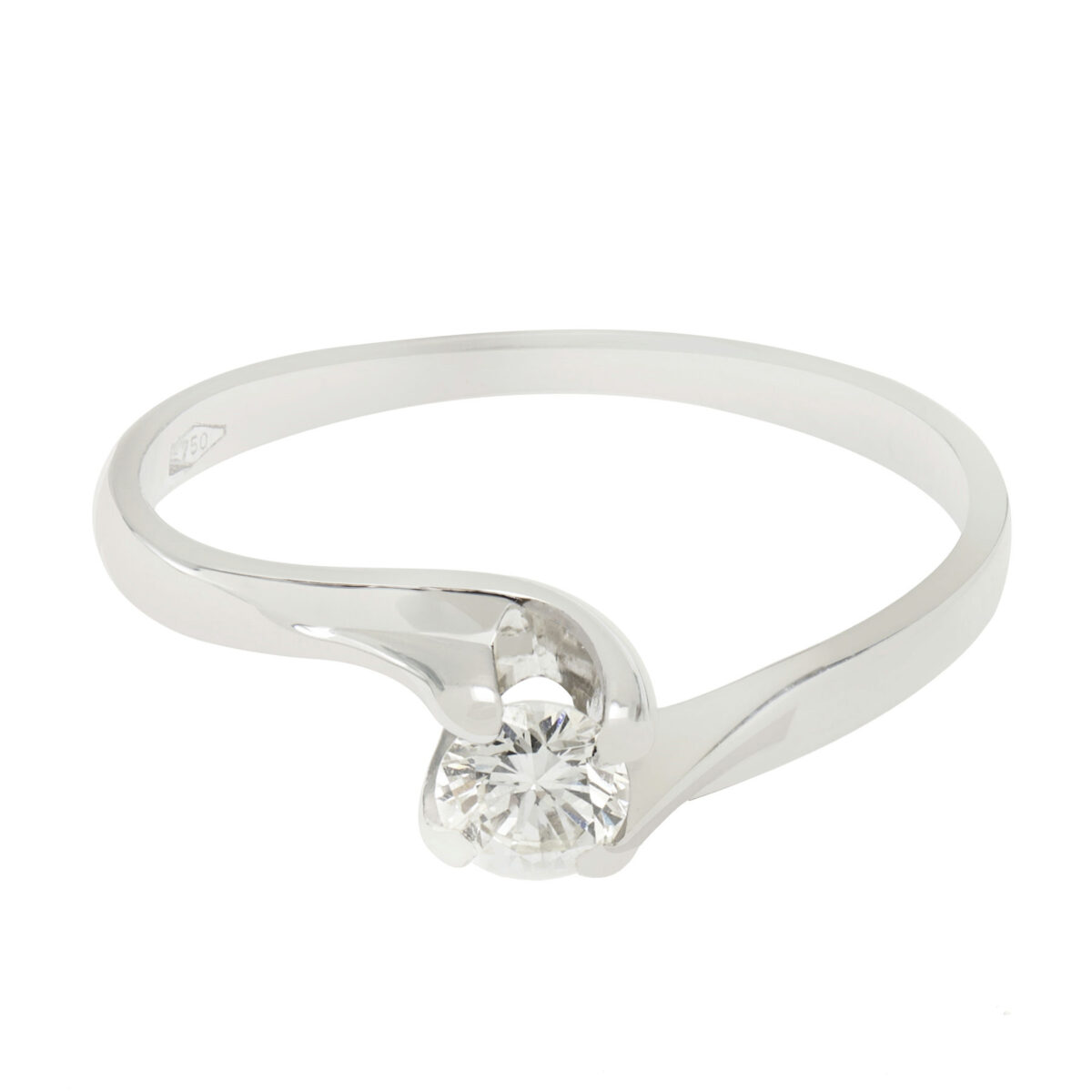 anello solitario valentino in oro bianco 0,22 ct (1)