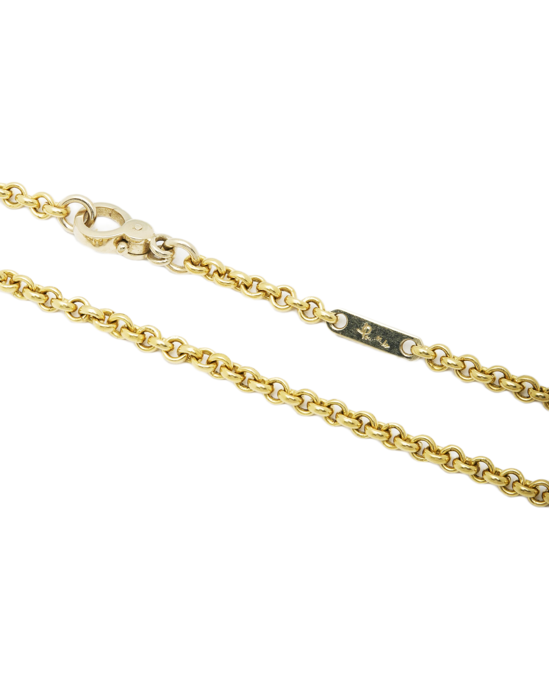 COLLANA POMELLATO MAGLIA ROLO' IN ORO GIALLO E BIANCO 18 KT-2