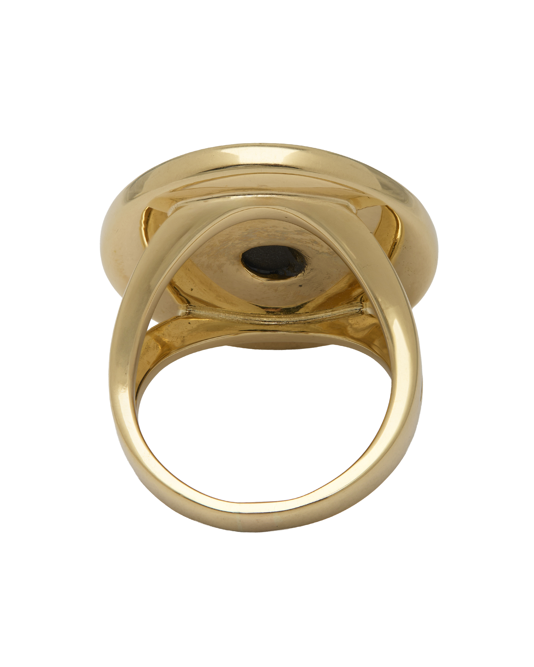 Anello bulgari bulgari in oro giallo e onice-3