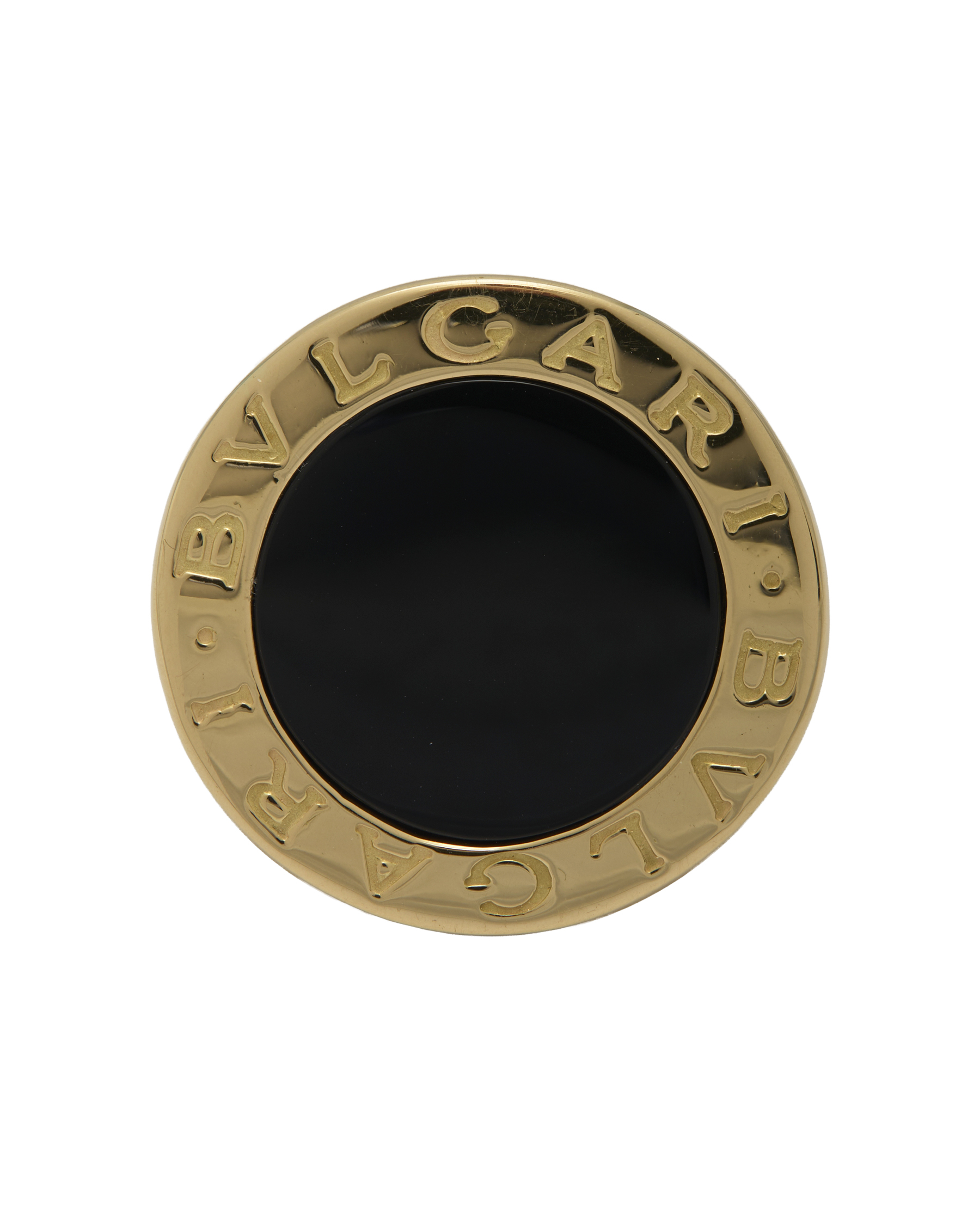Anello bulgari bulgari in oro giallo e onice-1