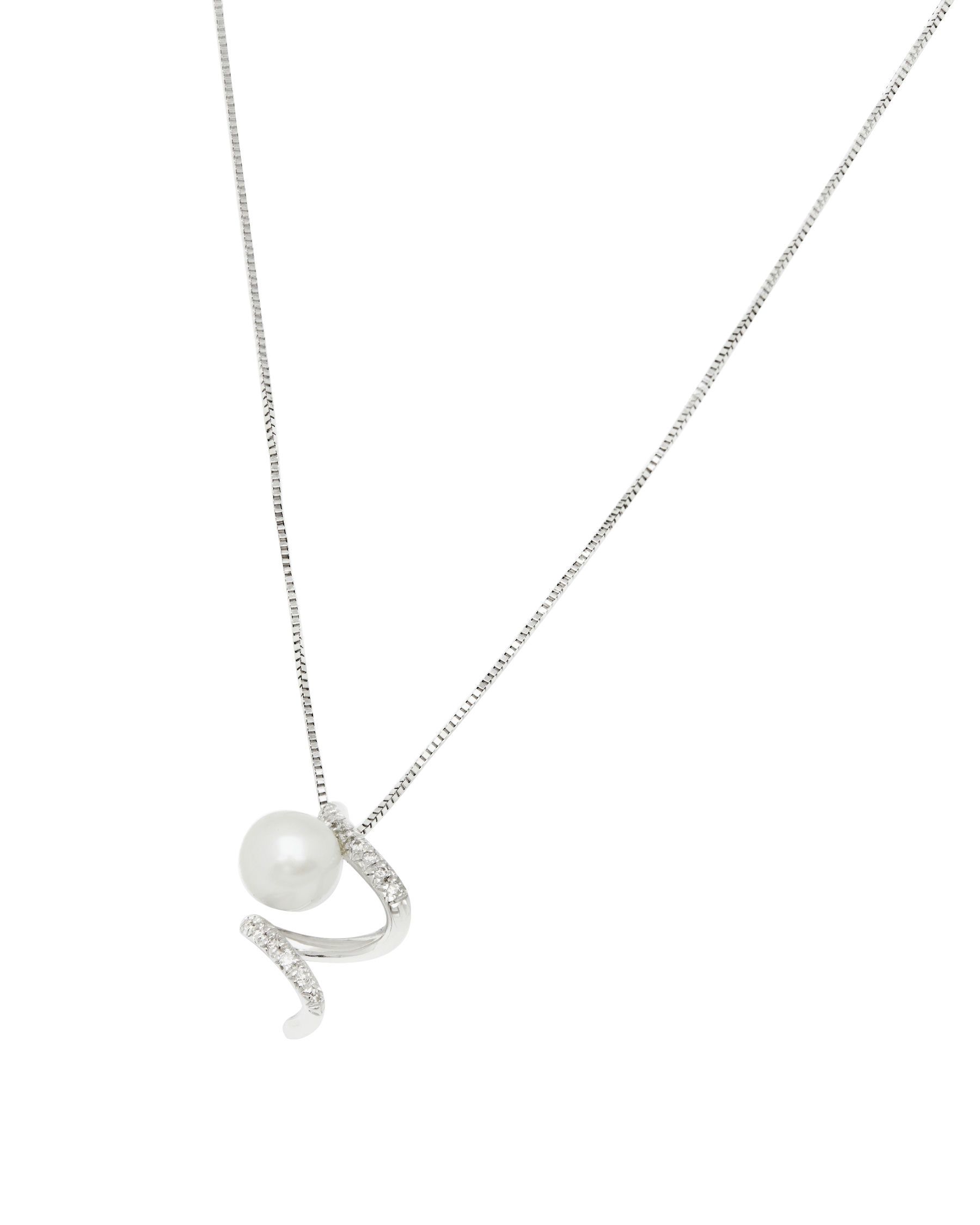 collana oro bianco con ciondolo perla e diamanti (1)