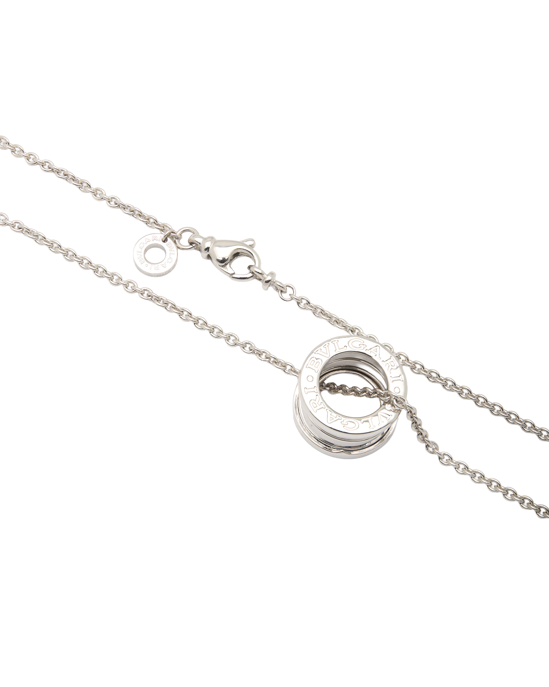 Collana bulgari bzero1 con pendente oro bianco 18kt-2