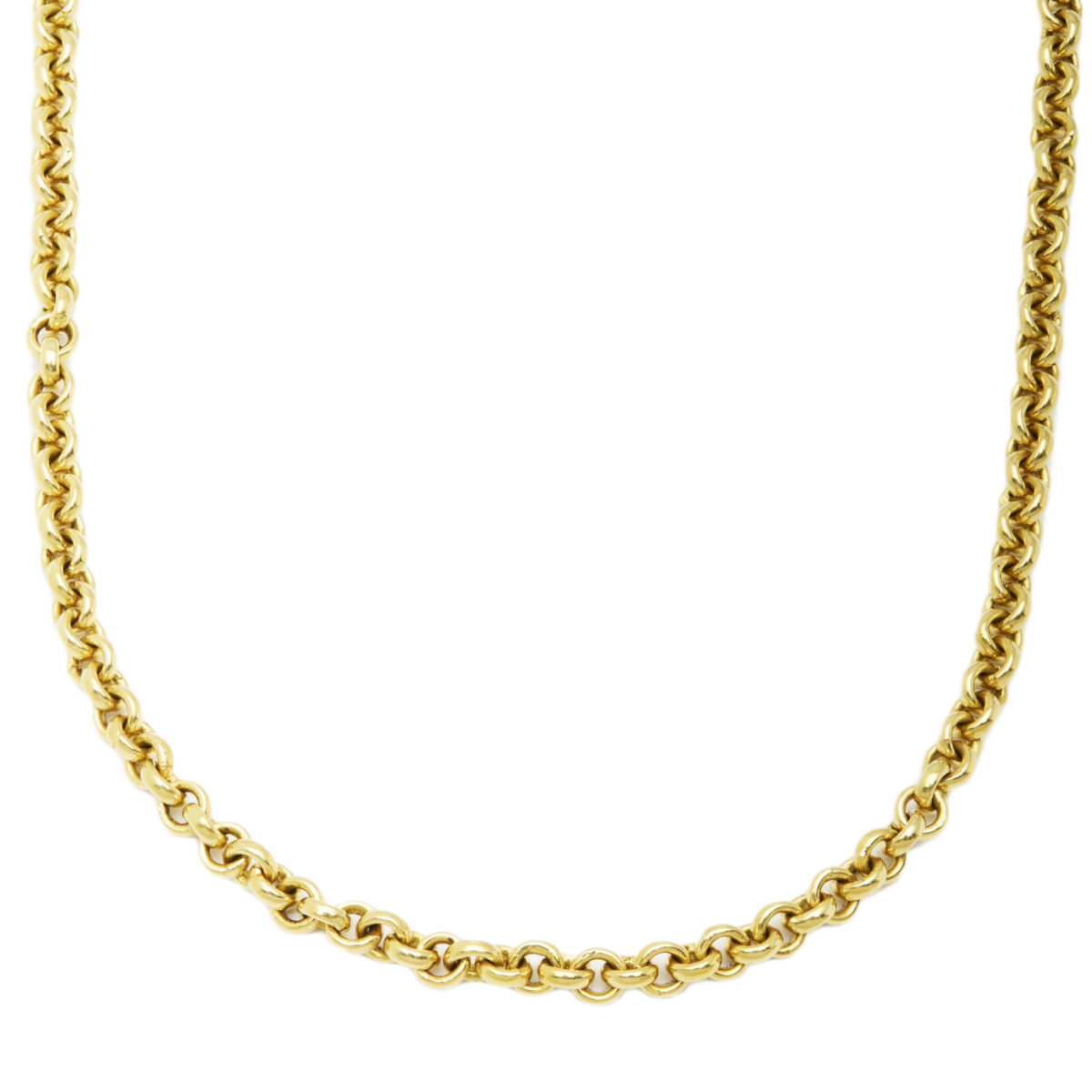 COLLANA POMELLATO MAGLIA ROLO' IN ORO GIALLO E BIANCO 18 KT-1