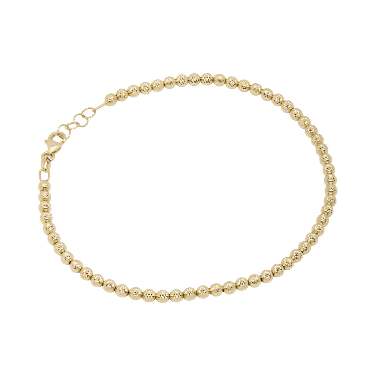 Bracciale oro giallo con palline brillantate oro 18 kt-1