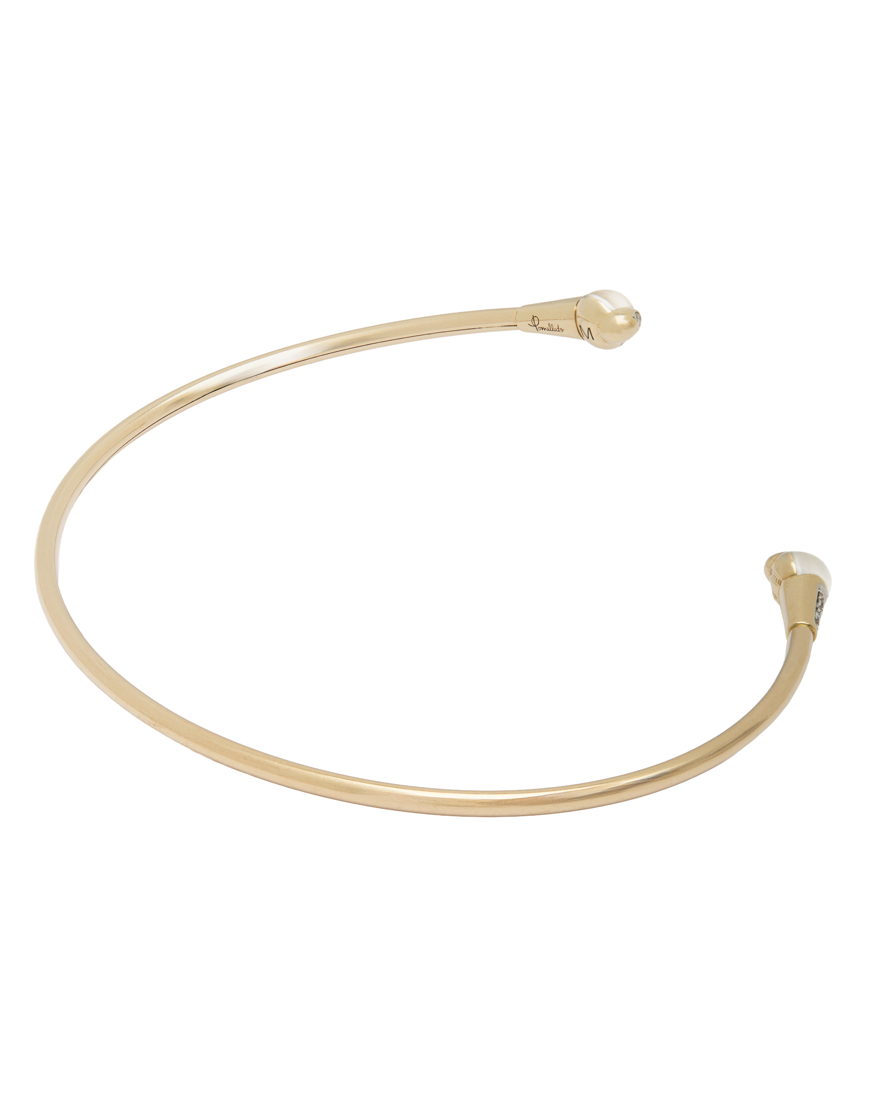 Bracciale pomellato m'ama non m'ama pietra di luna e diamanti-2