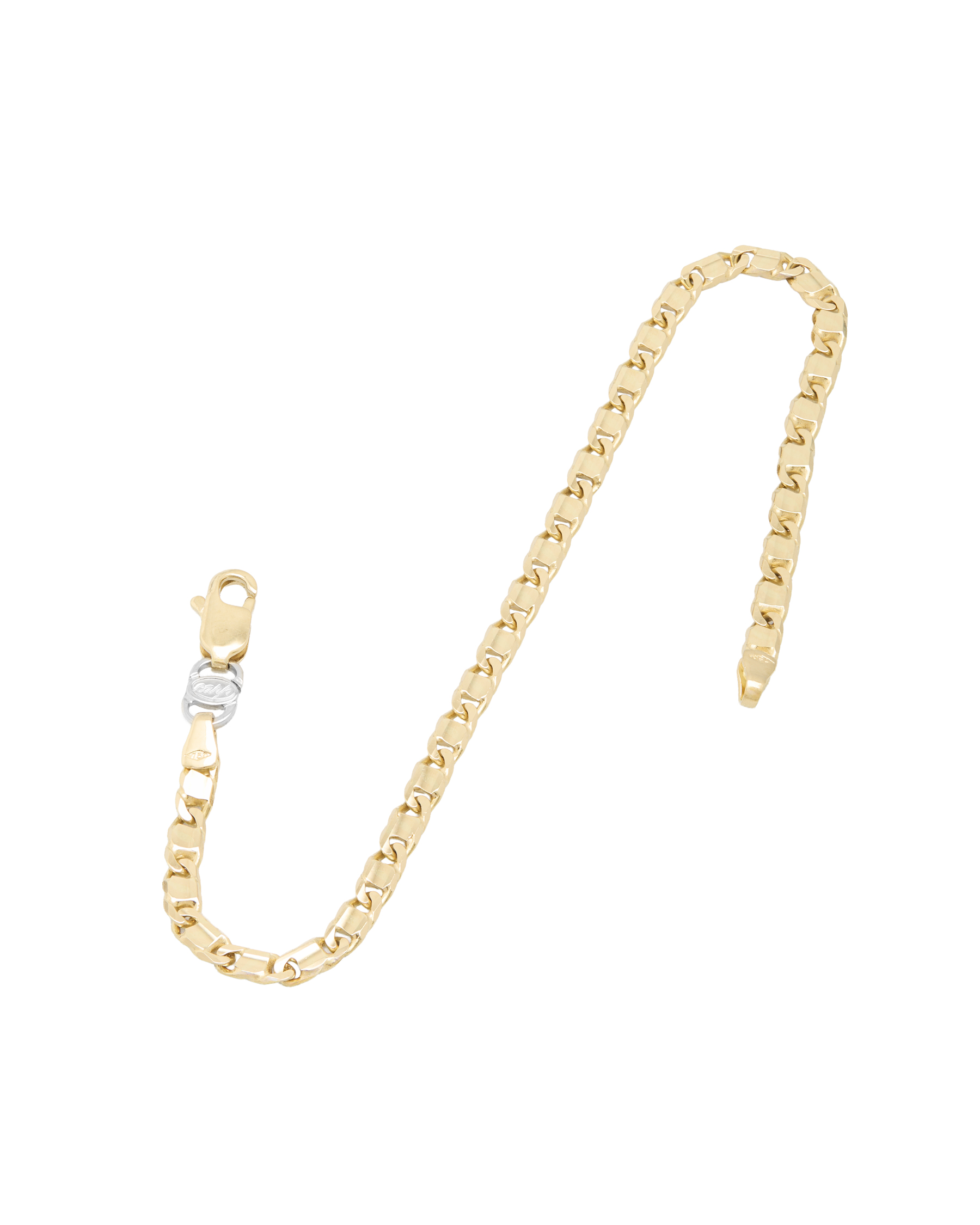 Bracciale maglia pernice piena in oro giallo 18 kt-2