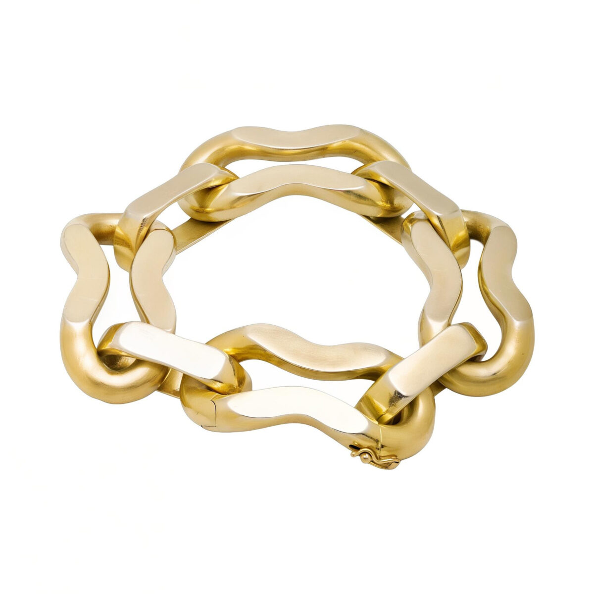 Bracciale in oro giallo e bianco giorgio poesi-1