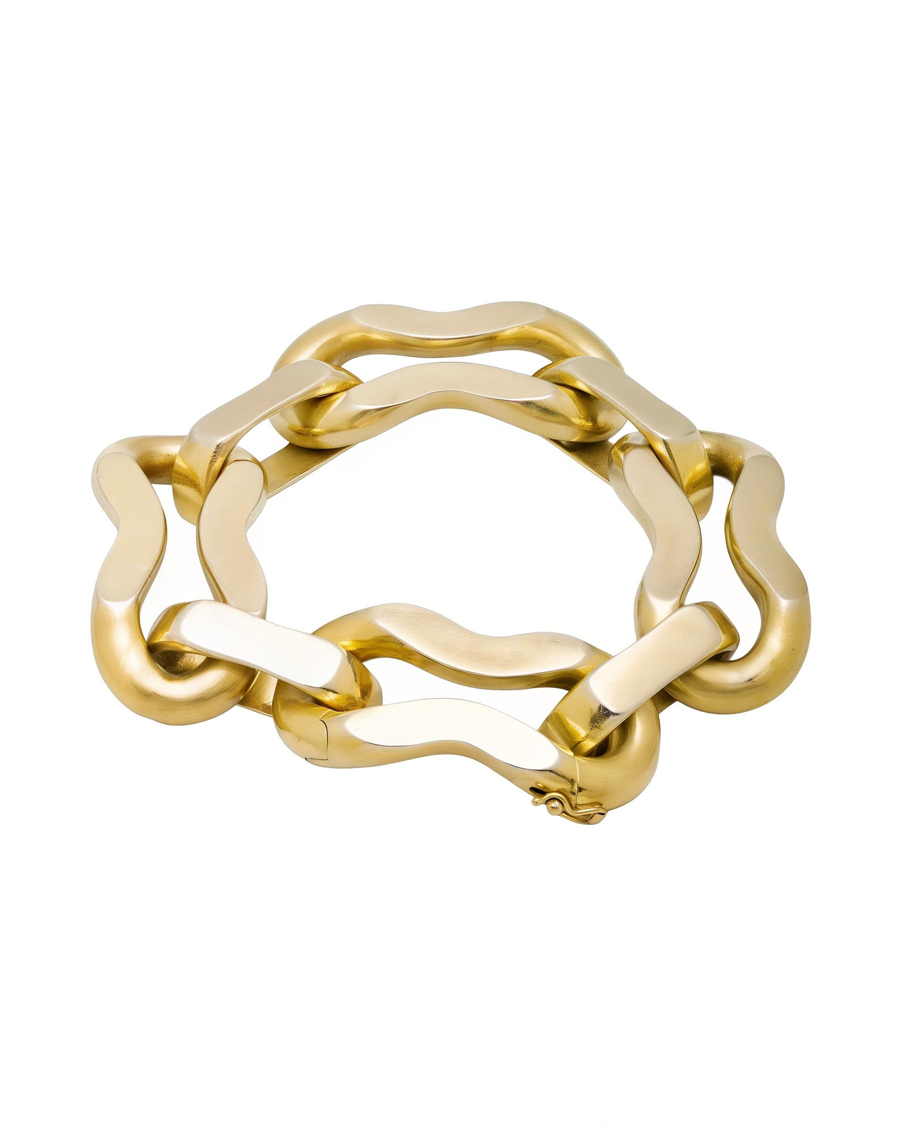 Bracciale in oro giallo e bianco giorgio poesi-1