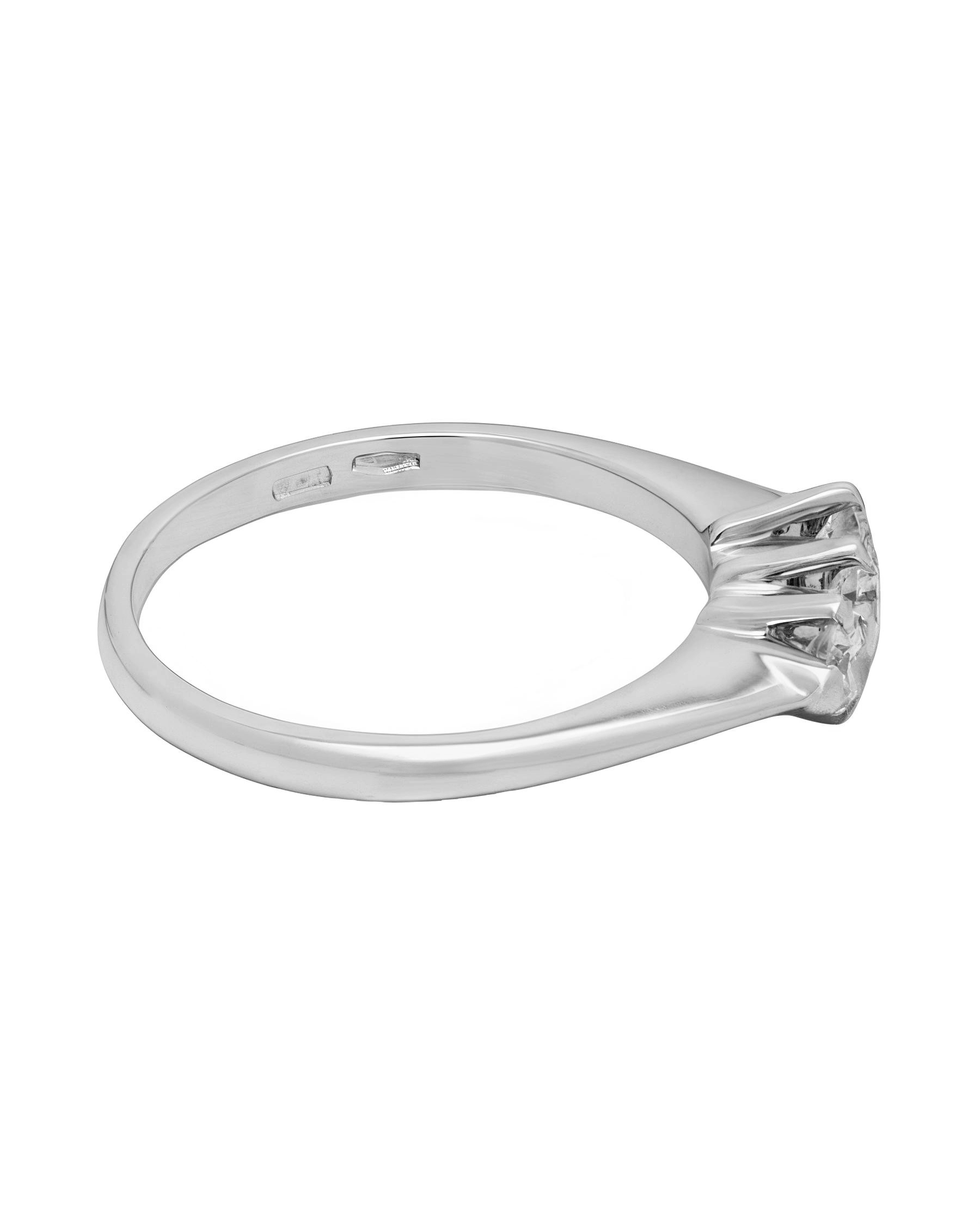 Anello trilogy con diamanti 0,30ct-2