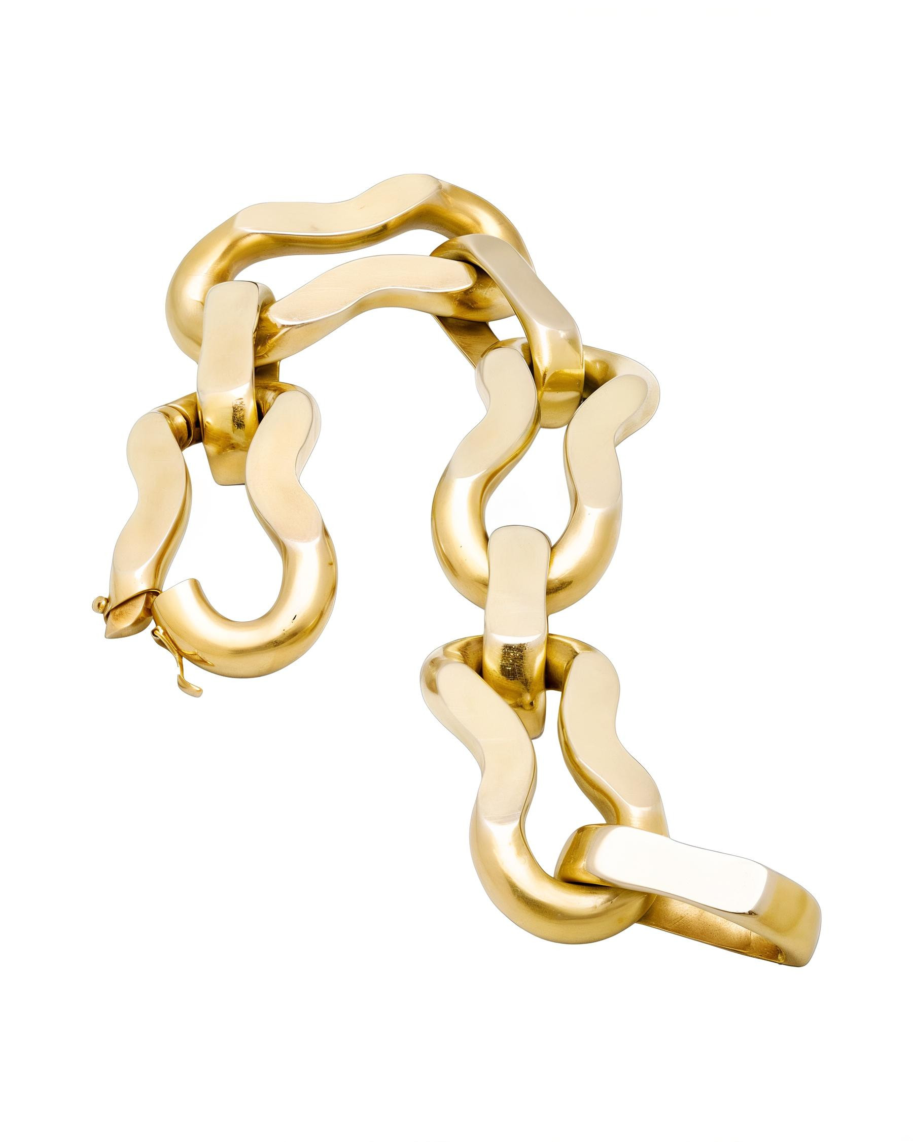 Bracciale in oro giallo e bianco giorgio poesi-2